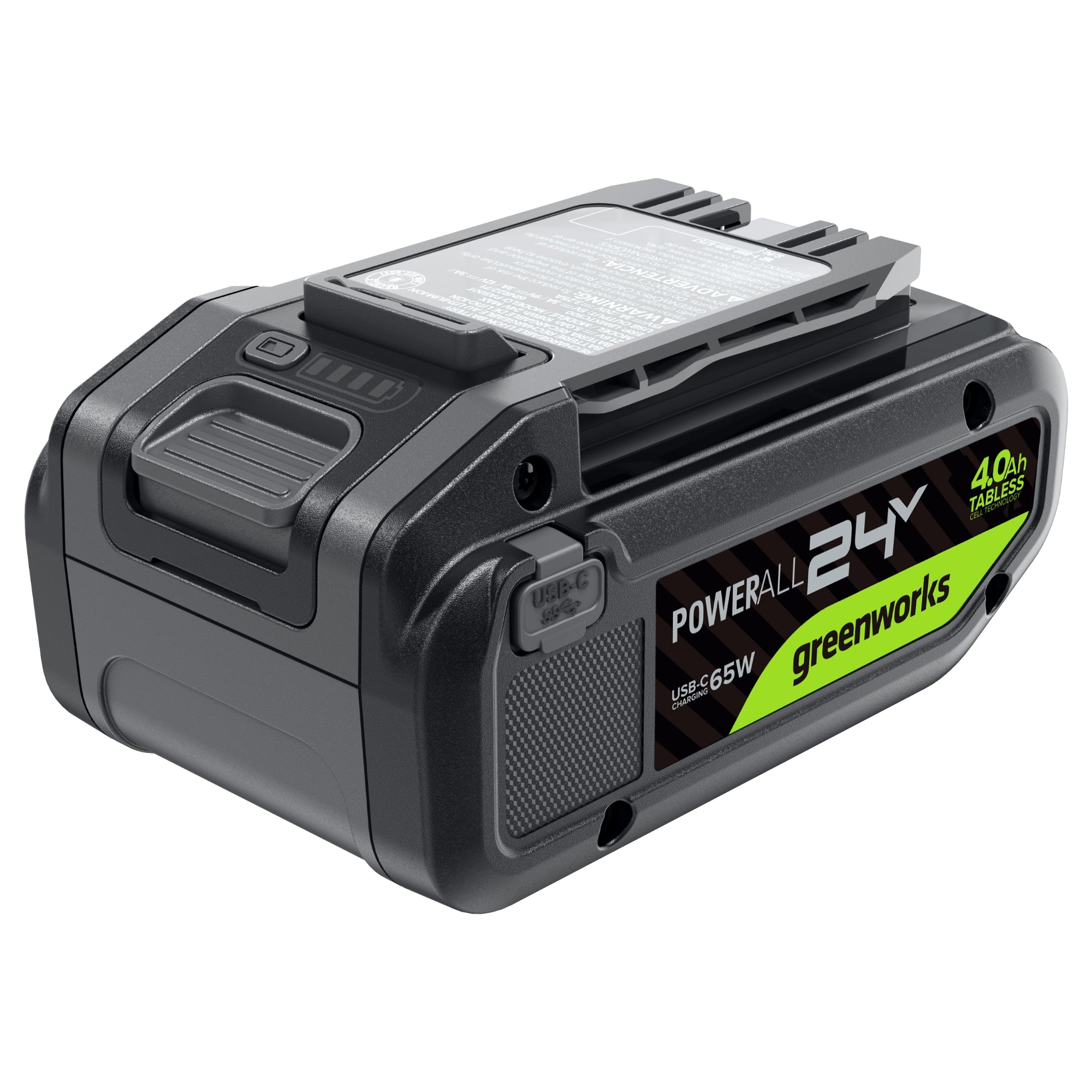 24V 4.0 Ah Tabless Battery with Bi-Directional USB-C Port MegaBDM
