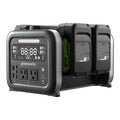 24V 500W Portable Power Station, (4)4.0 Ah Battery and Charger MegaBDM