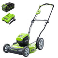 40V 19" Cordless Battery Push Lawn Mower: 5.0 Ah Battery and Charger, LM1934 MegaBDM
