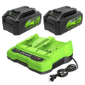 24V 4.0 Ah USB Battery (2-Pack) Starter Kit and Dual-Port Rapid Charger MegaBDM