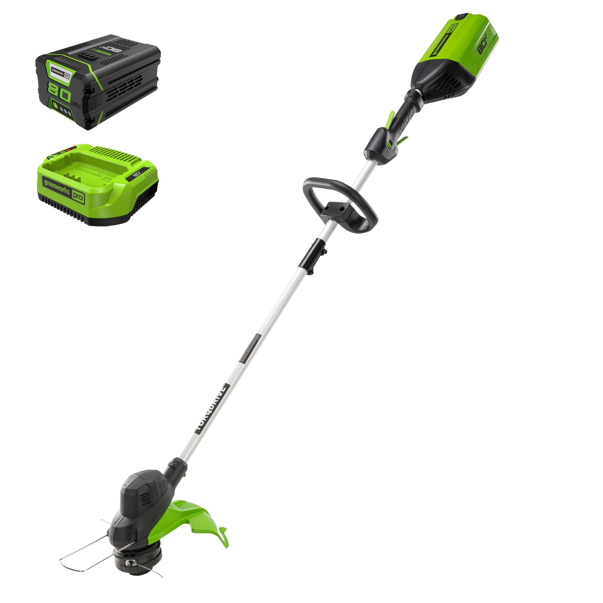 80V 13" String Trimmer: 2.0 Ah Battery and Charger MegaBDM