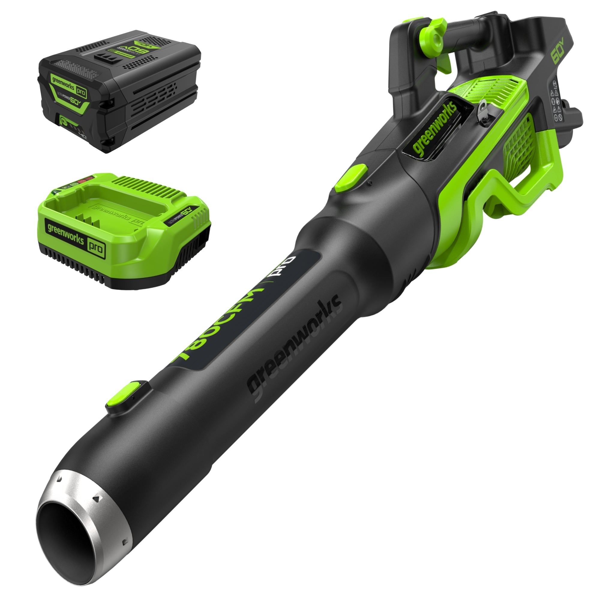 Pro 60V 780CFM Cordless Battery Leaf Blower, 4Ah Battery and Charger MegaBDM