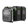 40V 500W 4-Slot Inverter Portable Power Station, (4) 4.0 Ah Batteries and Built-In Charger MegaBDM
