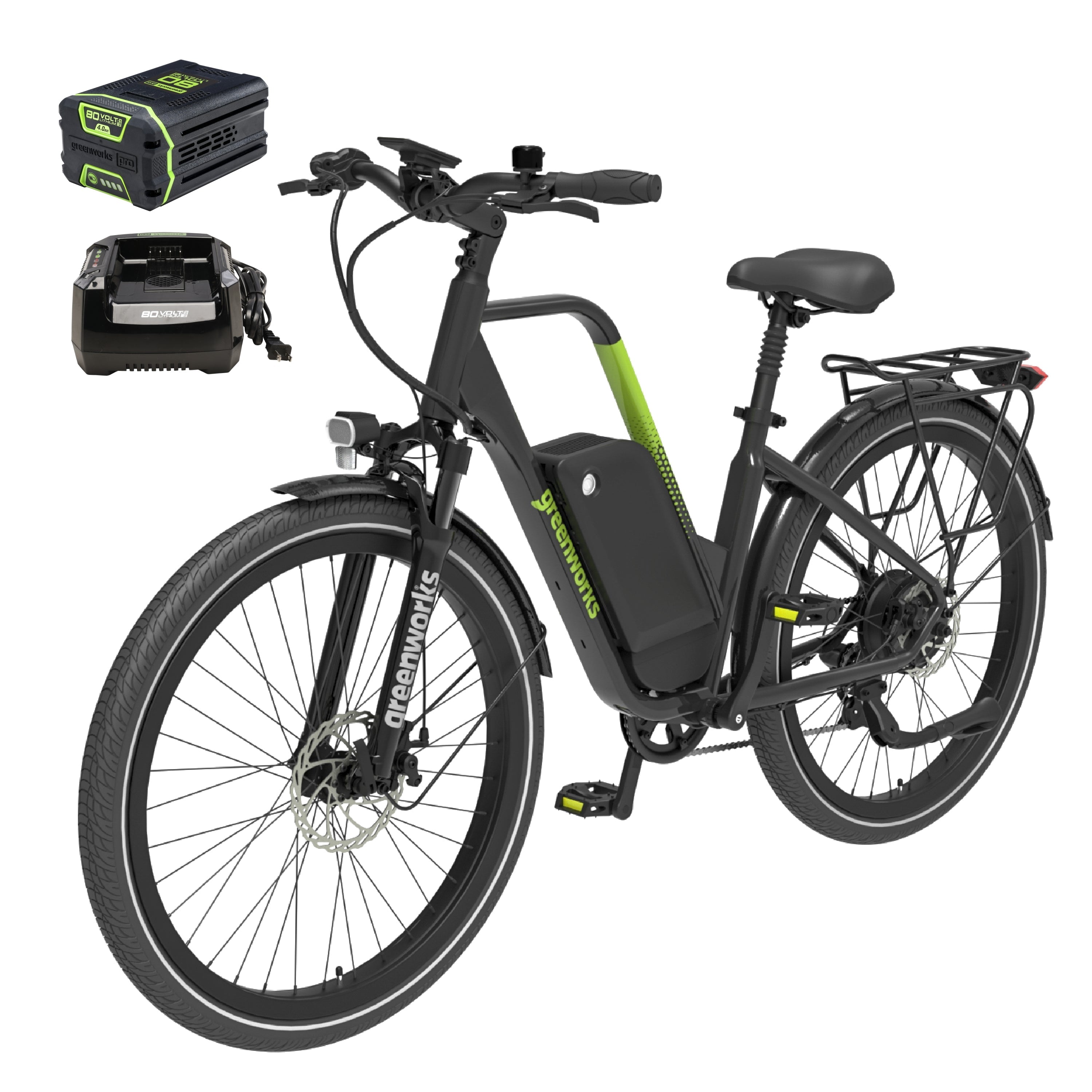 80V VENTURE Series 27.5" Electric Commuter Bike, 4Ah Battery and Charger MegaBDM