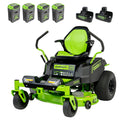 60V 42" Electric CrossoverZ Zero Turn Mower with (4) 8 Ah Batteries and (2) Dual-Port Turbo Chargers, CRZ4262 MegaBDM