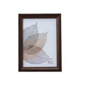 Rustic Brown Modern Rectangular Wood Picture Frame High Definition Glass Customizable Simple for Desktop Display Wall Mount Set