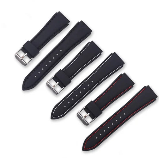 LAIHE Economical Quick Release 18mm-24mm Silicone Watch Bands Rubber Material for Watch Strap Replacement