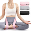 Dual-Purpose Yoga Stretch Strap: Exercise Belt for Ligament Stretching Pilates Home Gym and Travel Workouts