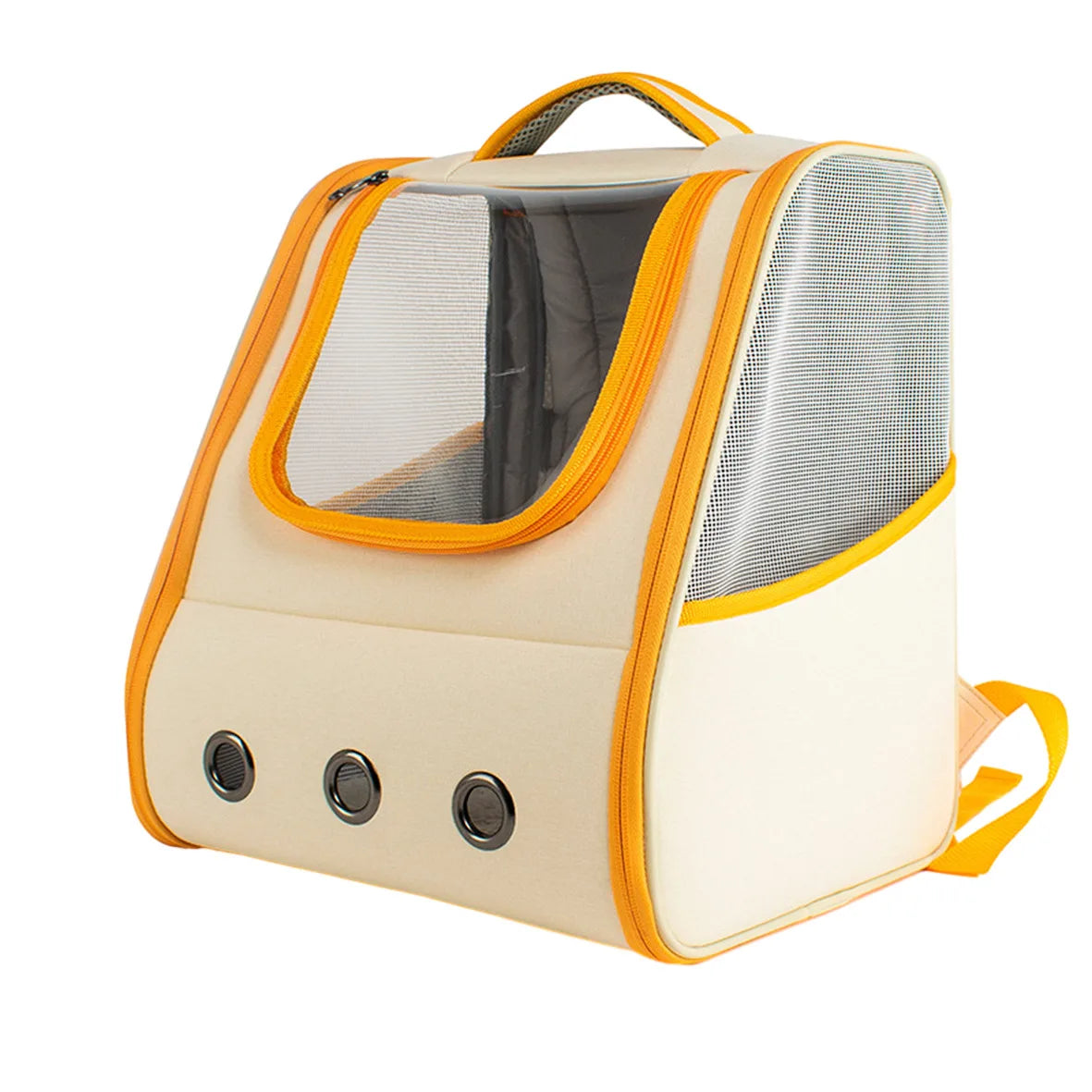 Hot Selling Transparent PET Backpack Carrier Easy Portable Solid Oxford Cat Travel Bag Zipper Sustainable Breathable Outdoor