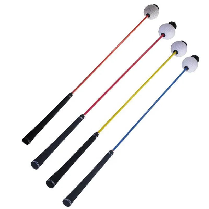 Whip Golf Speed Swing Trainer EVA Ball Head Swing Practice Sticks Golf Training Aids for Improved Performance