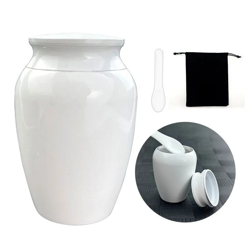 Heavy Duty Stainless Steel Pet Urn with Weather Resistant Seal and Engravable Plate for Outdoor Garden Memorial