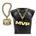 Customize Champ Chromatic Football Turnover Chain Plastic 3d logo Large Oversize Sport Team Big Jumbo Super Fan Chain Necklaces