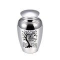 Large Metal Urn with Paw Print and Deluxe Engraving Plate for Pet Ashes Suitable for Dog Cat or Multi Pet Memorial