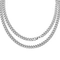 Pure Titanium Link Chain Necklace Lightweight Vintage Style Choker Fashion Jewelry for Men and Women Hypoallergenic
