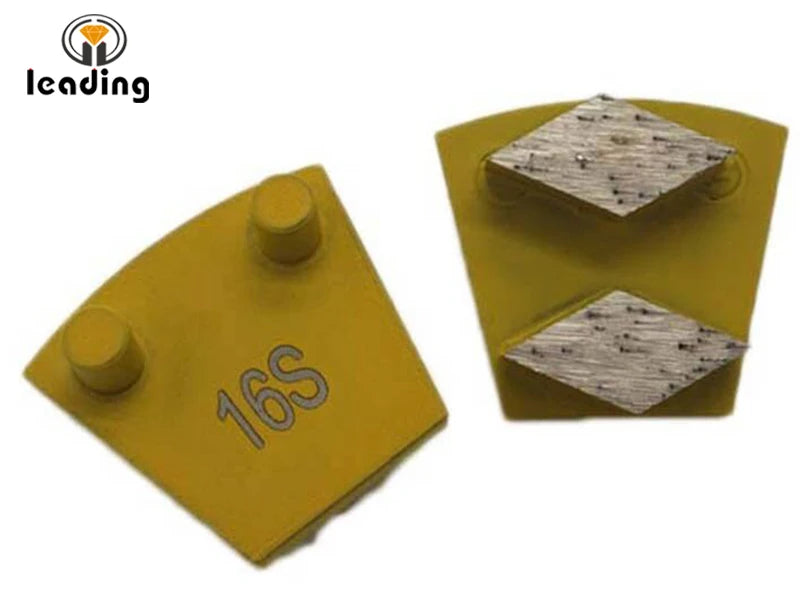 WerkMaster Double Rhombus Diamond Grinding Tool 30x15x10mm Segments Heavy Duty for Wet/Dry Polishing Floor/Stone