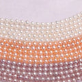 Certified ZZDIY080 Freshwater Pearl 3.0-4.0 Round a Semi-Finished Necklace Freshwater Pearl Strand