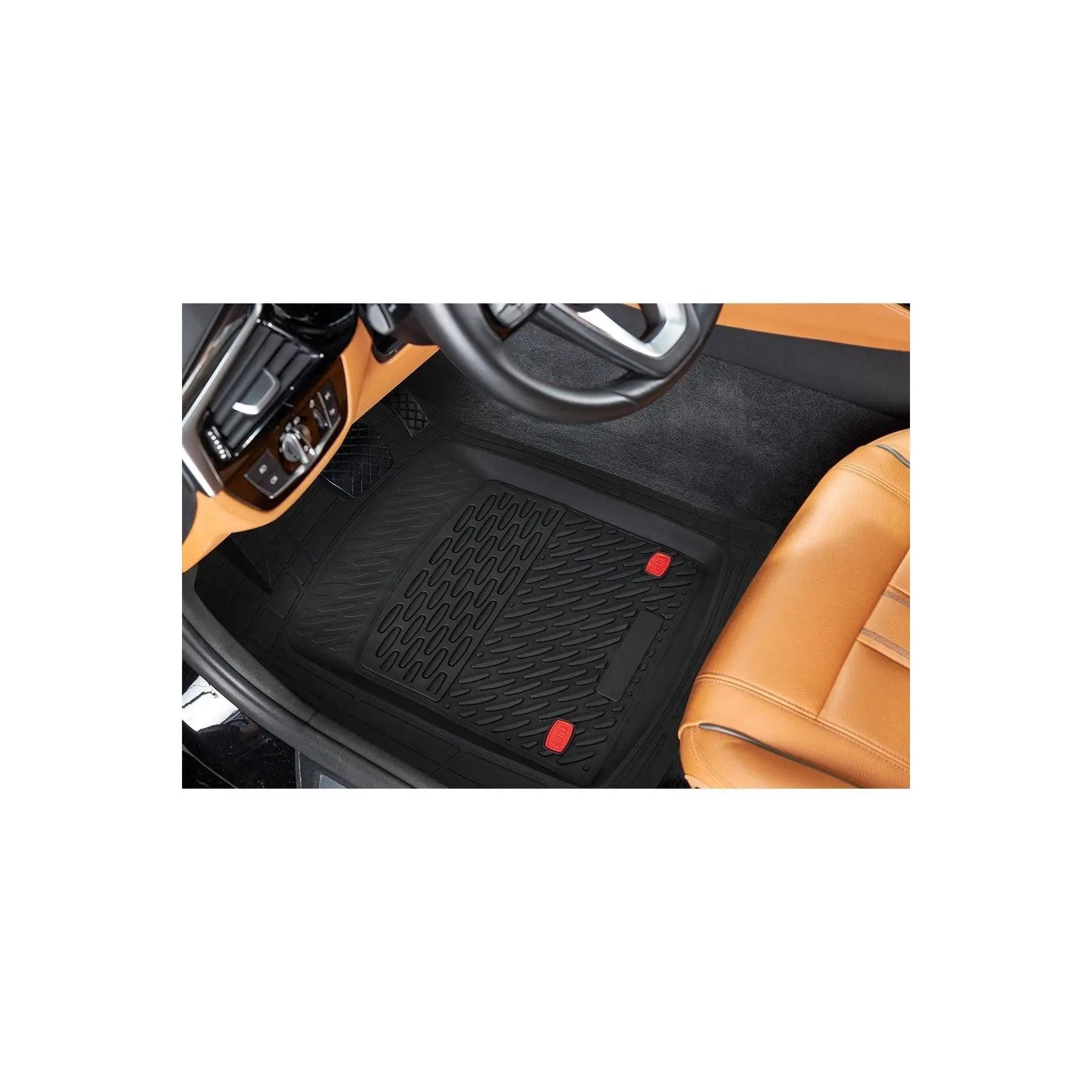 Universal Sapphire Black 3D Pool Mat Set Elegant Cars Floor Mats One Size TR Origin