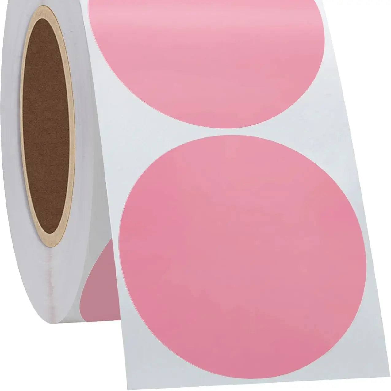 2" Circle Thermal Label Sticker for PrinterSelf Adhesive Round Thermal Labels Stickers 750Pcs/Roll