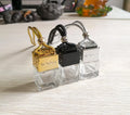 8ml square Unique Wooden Perfume Bottle Air Diffuser Empty Car Perfume Bottle Color Wood Cover