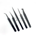 New Arrival Professional Eyelash Extension Tweezers 45 Boot Volume Curved Classic Private Label 90 Degree Shape Fiber Tip Slim