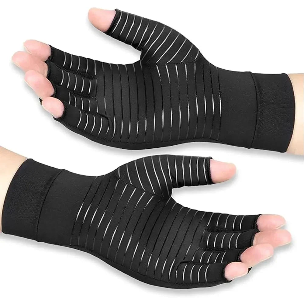 Melenlt Arthritis Pain Relief Swelling Copper Arthritis Compression Gloves for Women Men