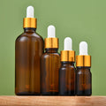 MU Wholesale Essential Oil Glass Dropper Bottle 15ml/20ml/30ml Black Amber Essence Oil Bottle