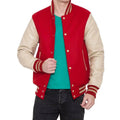 Men's Jackets Plus Size Custom Logo Varsity Jacket Wool Baggy Fit Retro Fall Fashion Winter Embroidered Top Streetwear