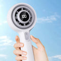 Portable High-Speed Mini Ventilation Fan 1-100 Stepless Wind Speed Hand Fan Rechargeable Battery Operated Handheld Turbo Fan