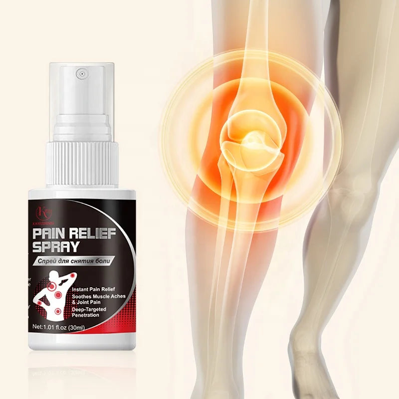 Support Customize Sports Care 30ml Heating Herb Muscle Deep Heat Pain Spray Instant Freezing Joint Rapid Pain Relief Spray