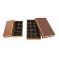 Custom Gold Foil Logo Lid and Bottom Gift Box Chocolate Packaging Box With Flip Lid
