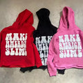Custom 3d Puff Printing Cut and Sew Hoodies Cotton Heavyweight Cropped Raw Hem Acid Wash Oversized Hoodie for Men