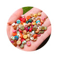 Multi Colors Gold Letters Acrylic Flat Round Letter Beads 7mm Alphabets for Jewellery Keychain Making