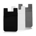 Wholesale Custom logo Double Layers Mobile Phone Back Adhesive Sleeve Wallet 3m Sticker Silicone Cell Phone Card Holder