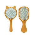Private Label Bamboo Air Bag Hairbrush Cute Comb for Girl's Hairstyle Personalized Brush Curl Defining Detangling Waterproof