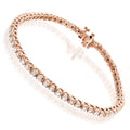 Elegant 14K Bracelet Yellow Gold Tennis Bracelet for Women Sparkling Lab Grown Diamonds for Anniversaries Birthdays Gifts