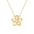 CANNER S925 Sterling Silver Fine Jewelry Inlaid 5A Zircon Flower Pendant Romantic Necklaces for Women 18K Gold Plated