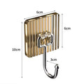 Hot Sale Perforation-free Light Luxury Hook Transparent Acrylic Plastic Hook Selfadhesive Plastic Hooks