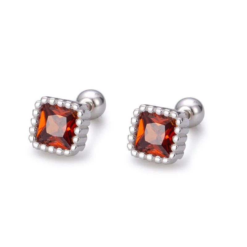 Wholesale Moissanite Earrings Fashion Jewelry Stud Earrings Sterling Silver Luxury Simple for Women Daily Gift