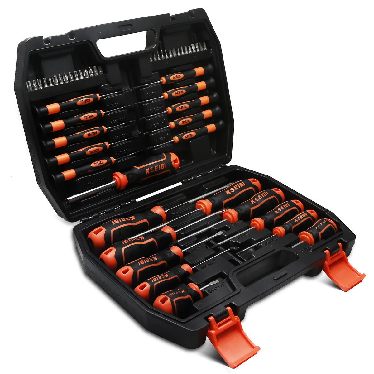 KSEIB High Quality Screwdriver and Bit Set 52-Pc. for Tightening the Screws and Fasteners