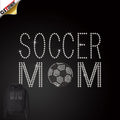 New Arrivals Soccer Mom Rhinestone Transfers Hot Fix Rhinestone Transfer Motif Design