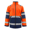 Customizable Winter Outdoor Waterproof Windproof Safety Vest Reflective Stripes Plush Thick Hoodie Polyester Material for Guard