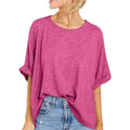 2025 European and American Cross - Border Women's Summer New Arrival: Plus - Size Loose - Fit Short - Sleeve Casual T - Shirt