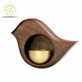Bird Shape Doorbell Button Wooden Wind Chimes Pure Copper  Home Furnishings Door Hanging Ornaments
