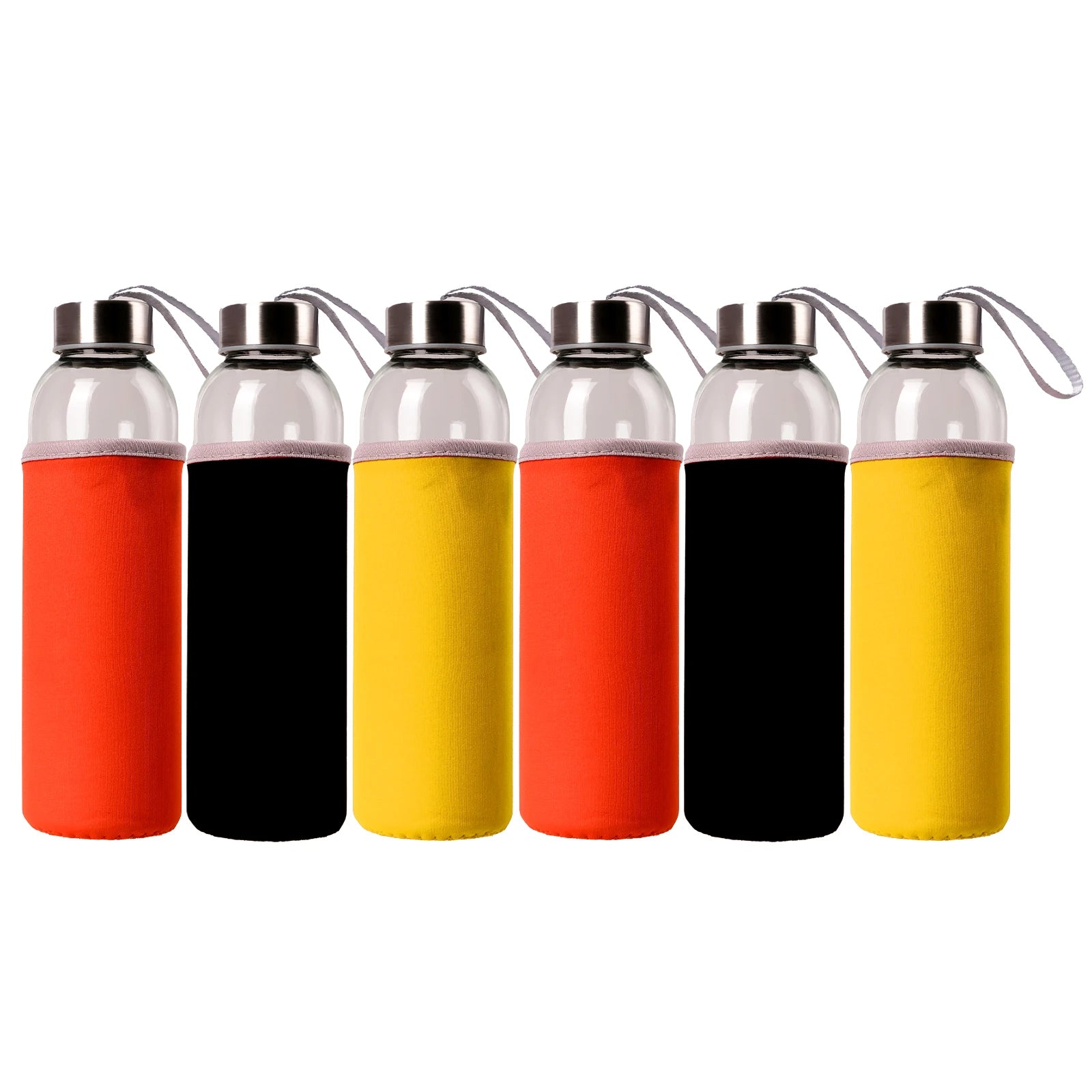 Glass Water Bottles 16 oz/  550ml Eco-friendly Glass Water Bottle BPA Free Portable Sports Gym Bottle