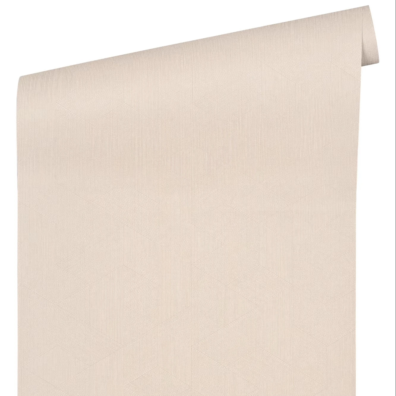 Made in Germany - Luxury Wallpaper rolls Geometric Pink White Non Woven Contract Wallpaper Design - 1005 x 053 m