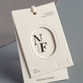 Wholesale Hang Tags Customized Special Paper Logo Tag Design Embossed Hang Tags for Clothing