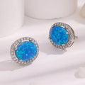 Low MOQ Jewelry Gemstone Silver Plated Princess Cut Zircon Stud Earrings for Party & Gift