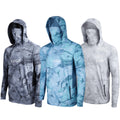 Hot Selling Men's Camo Fishing Hoodie Quick Dry Breathable Sports Shirt Customized Plus Size Long Sleeve Fishing Wear Waterproof