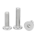 M2 M2.5 M3 M4 M5 M6 Stainless Steel 304 Low Profile Hex  Ultra Thin Low Wafer Head Allen Bolts Flat Head Machine Screw