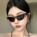 Logo Custom 2026 Fashion Men Women Y2K Cycling Sunglasses UV400 Shades Cat Eye Sports Sun Glasses